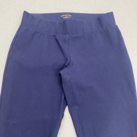 Women's Lilly Pulitzer Navy Blue Stretch Pants/Slacks. Size MED - Picture 3 of 12
